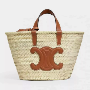 【CELINE】Raffia Basket Teen Triomphe Pannier